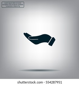 flat of the hand icon