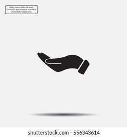 flat of the hand icon
