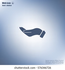 flat of the hand icon