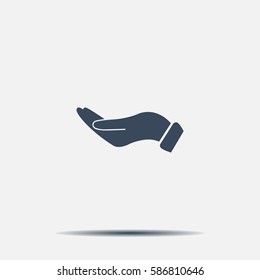 flat of the hand icon