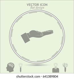 flat of the hand icon