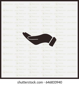 flat of the hand icon
