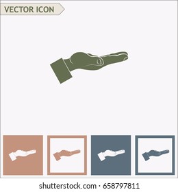 flat of the hand icon