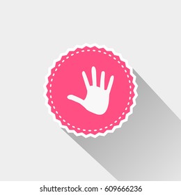 flat hand print