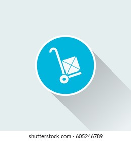 flat Hand truck icon