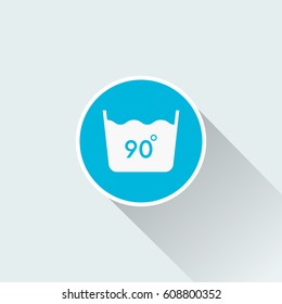 flat hand washing icon 