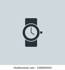 Flat hand watch vector icon. Hand watch illustration for web, mobile apps, design. Hand watch vector symbol.