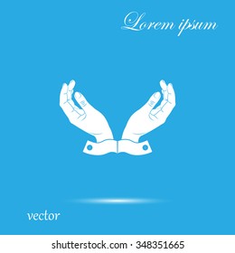 flat of the hands icon