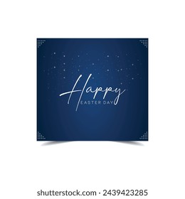 Flat happy easter day bakground happy Easter Break card design  