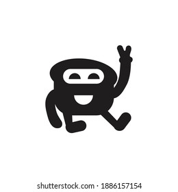 Flat Happy Illustration Character Design