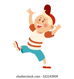Flat happy Kid