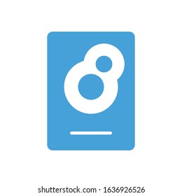 Flat hard drive disk icon for web.