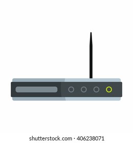 Icono de rooter de hardware plano para el diseño del servicio de reparación. Ilustración del vector