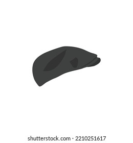 flat hat logo icon vector template