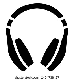 Icono de auriculares planos. Concepto de ilustración vectorial de diseño plano para banner web, web y móvil, infografías. Gráfico de icono de auriculares. Icono de vector aislado sobre fondo degradado