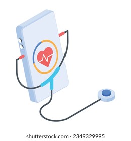 Flat Health Accessories Isometric Icons 

