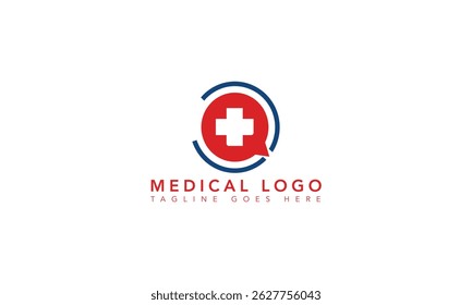 Flat Healthcare Logo for Hospital Branding.