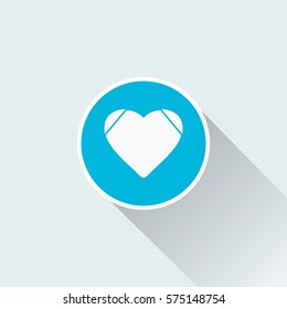 flat heart icon
