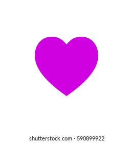 Flat heart icon.