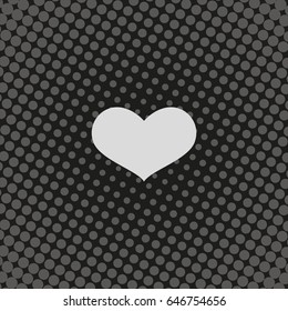 Flat heart icon.