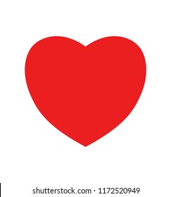 Flat heart icon vector illustration