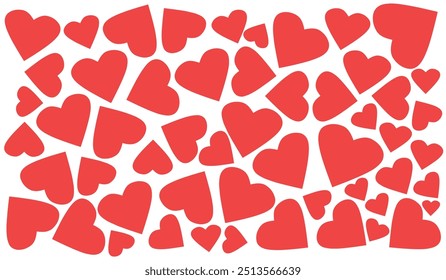 flat heart shape background meterial, love background wallpaper