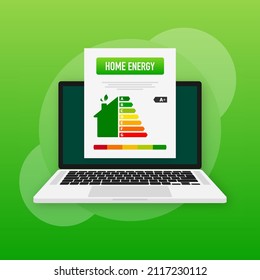 Flat Home Energy. Smart Home. Future Technology. Vector Logo Illustration. Internet Technology. Vector Icon