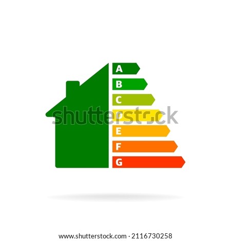Flat home energy. Smart home. Future technology. Vector logo illustration. Internet technology. Vector icon