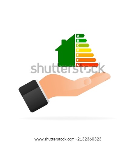 Flat home energy. Smart home. Future technology. Vector logo illustration. Internet technology. Vector icon
