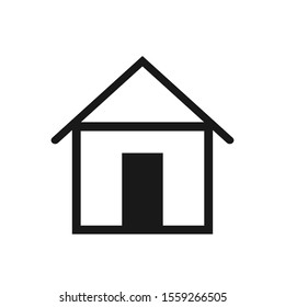 Flat Home Icon Sign Vector Illustration – Vector