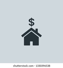 Flat home vector icon. Home illustration for web, mobile apps, design. Home vector symbol.