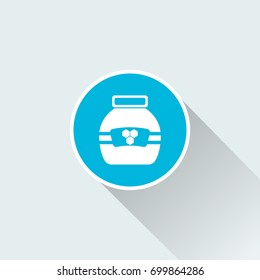 flat honey jar icon