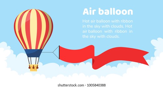 Flat hot air balloon