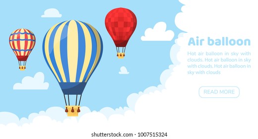 Flat hot air balloon