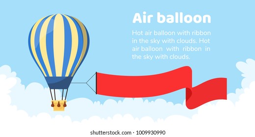 Flat hot air balloon