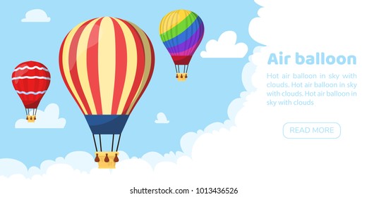 Flat hot air balloon