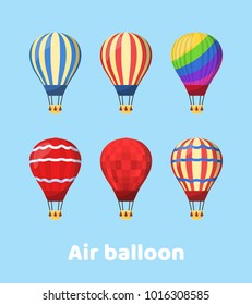 Flat hot air balloon