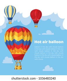 Flat hot air balloon