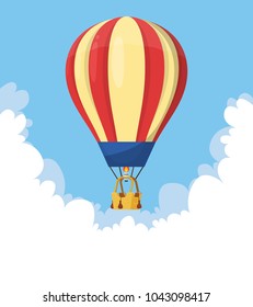 Flat hot air balloon