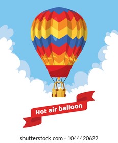 Flat hot air balloon