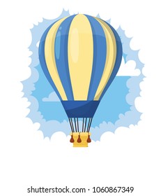 Flat hot air balloon