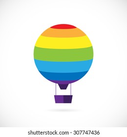 Flat hot air balloon