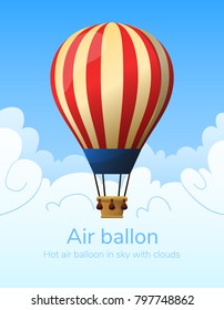 Flat hot air balloon