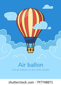 Flat hot air balloon