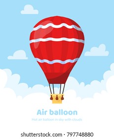 Flat hot air balloon