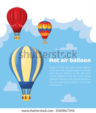Flat hot air balloon