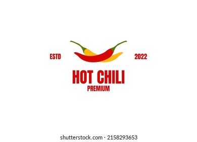 Icono de chili caliente plana diseño ilustración plantilla vectorial