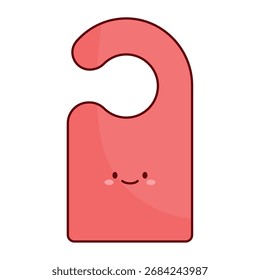 Flat Hotel Door Key Vector
