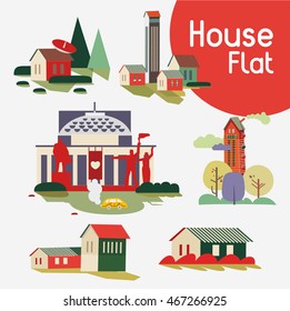 Flat house