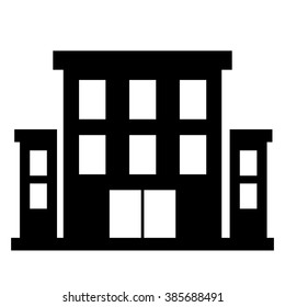 Flat house icon. Home vector image to be used in web applications, mobile applications and print media.